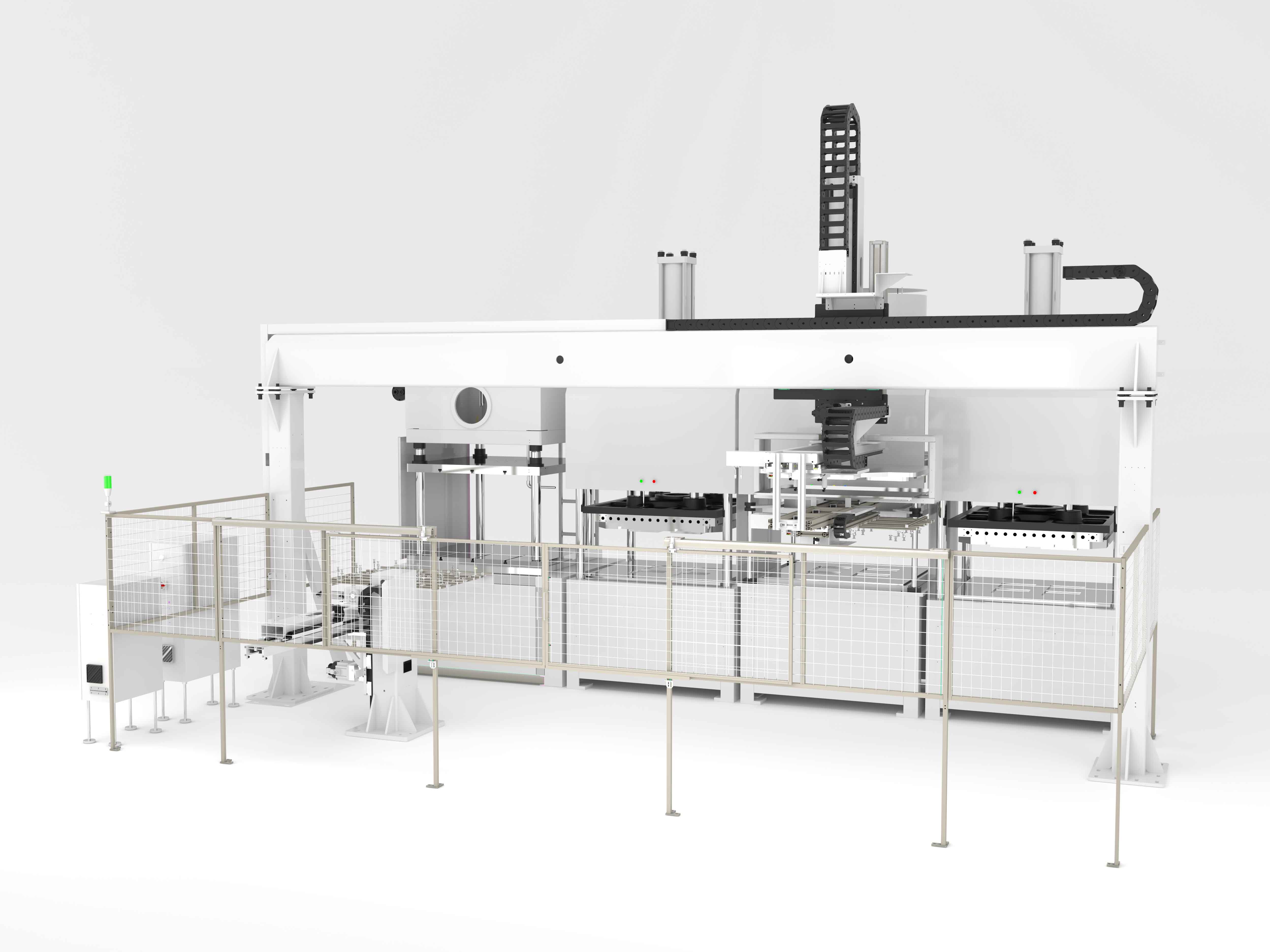 Flexible manufacturing system with integrated linkage of multiple manipulator of paper molding machine